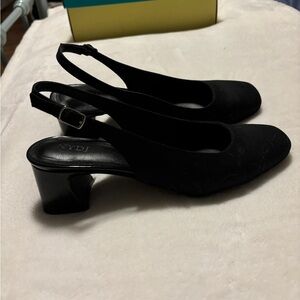 NYDJ Sling Back Square Toe Heels